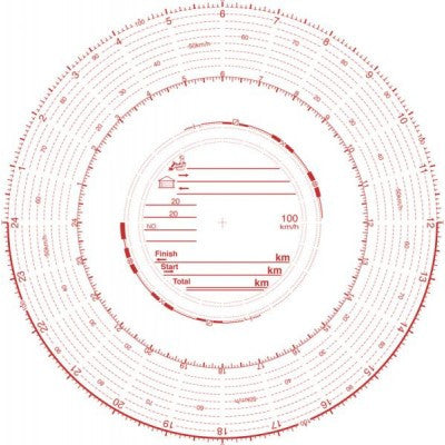 Buy Tachograph Discs T1/T2 Type / Pack of 100 - Tachograph Charts for sale