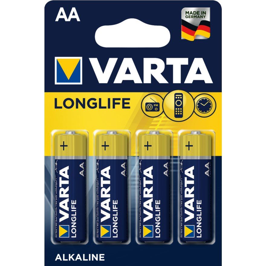 Varta AA-batterier - Pakke med 4 - Batterier - spo-cs-deaktivert - spo-standard - spo-aktivert - spo-varsle-meg-deaktivert