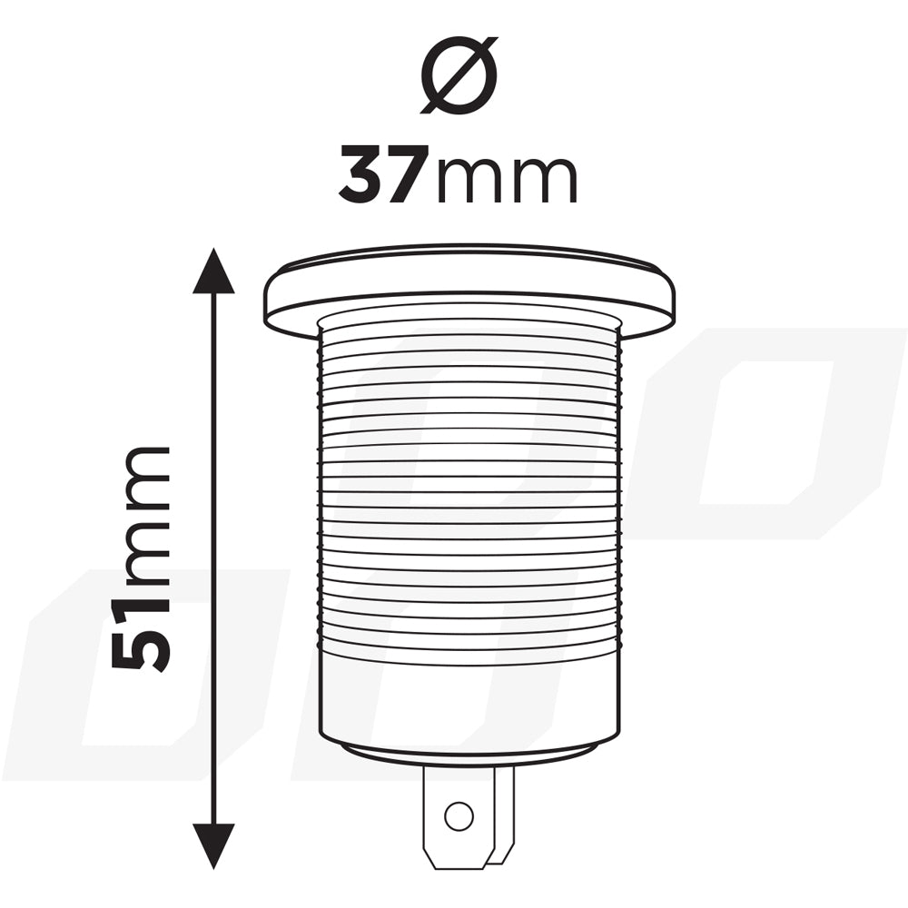 Double USB Charger with Digital Voltmeter 12/24V - spo-cs-disabled - spo-default - spo-disabled - spo-notify-me-disable