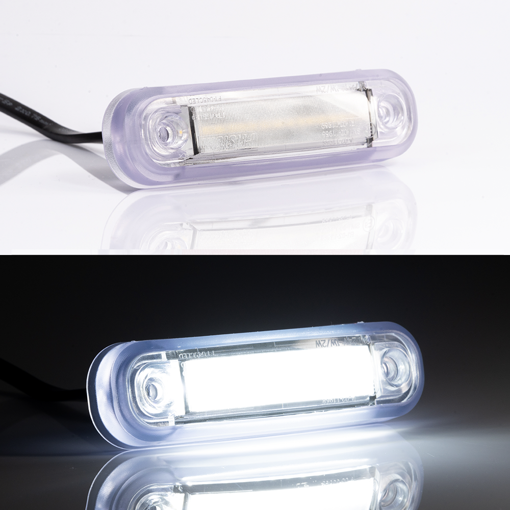 Neoneffekt LED-markeringslys med gjennomsiktig pakning / hvit - spo-cs-deaktivert - spo-standard - spo-deaktivert - spo-notif