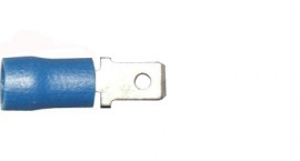 Blue 4.8mm Male Spade Terminals / Pack of 100 - spo-cs-disabled - spo-default - spo-disabled - spo-notify-me-disabled