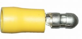 Yellow 5.0mm Male Bullet Terminals / Connectors / Pack of 100 - Electrical Connectors - spo-cs-disabled - spo-default