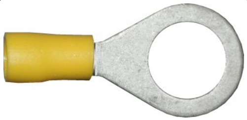 Terminais de anel amarelo 13 mm / pacote com 100 - Conectores elétricos - spo-cs-disabled - spo-default - spo-enabled - spo-no