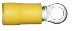 Yellow Ring Terminals 4.3mm / Pack of 100 - spo-cs-disabled - spo-default - spo-disabled - spo-notify-me-disabled