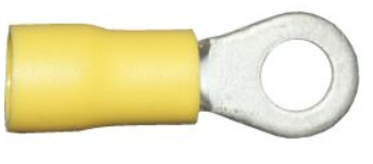 Buy Yellow Ring Terminals 5.3mm / Pack of 100 - Electrical Connectors for sale