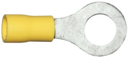 Yellow Ring Terminals 8.4mm / Pack of 100 - spo-cs-disabled - spo-default - spo-disabled - spo-notify-me-disabled