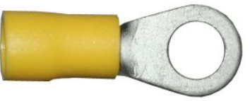 Yellow Ring Terminals 6.4mm / Pack of 100 - Electrical Connectors - spo-cs-disabled - spo-default - spo-enabled - spo-n
