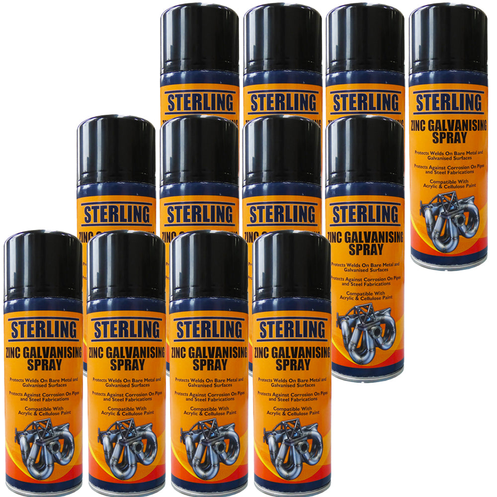 Zinkgalvaniseringsspray 400ml - Pakke med 12 dåser - spo-cs-deaktiveret - spo-standard - spo-aktiveret - spo-notify-me-deaktiveret